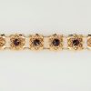 14 Karaat gouden armband met granaat/ vintage #25149 - Afbeelding 3