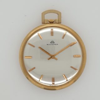18 Karaat occasion gouden zakhorloge Bücherer. #25220