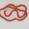 Bloedkoralen ketting met zilveren slot. Vintage #22241 - Afbeelding 3
