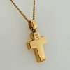 Gouden kruis hanger van Quinn, 18 karaat. #3710