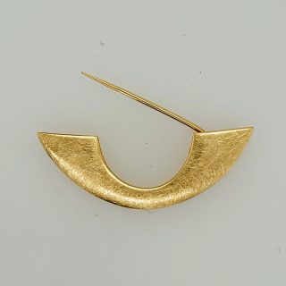 14 karaat gouden handgemaakte broche en brilhanger, model Golf. #5717