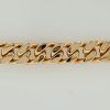 Zware14 karaat massief gouden en geslepen heren gourmet armband. Vintage #25255 - Afbeelding 6