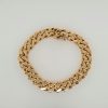Zware14 karaat massief gouden en geslepen heren gourmet armband. Vintage #25255 - Afbeelding 3