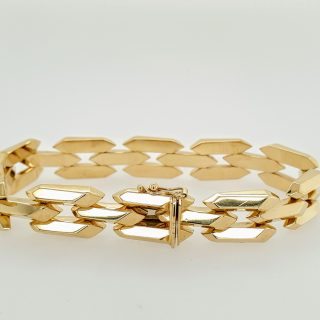 bijtend onderschrift Gelijkmatig Bicolor gouden armband met diamant van Diamonde Vintage #25545 |  Goudsmederij/Juwelier Arnold van Dodewaard