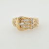 18 karaat gouden gespring met briljant. Occasion #25473
