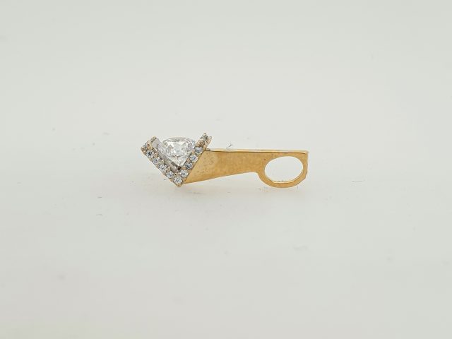 14 Goud hanger met Cubic Zirconia. #25477 - Afbeelding 2