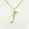 gouden dolfijn bedel of hanger. Occasion #25468