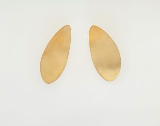 Grote ovale handgemaakte oorknoppen schalen uit eigen atelier #25482