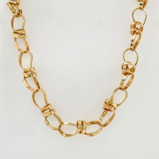 Handgemaakt collier van 14 karaat geelgoud. #23125