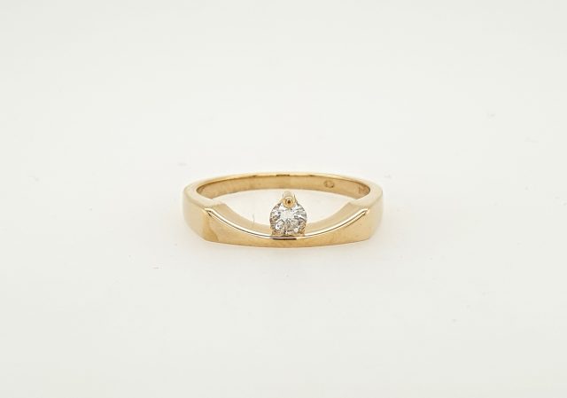 Gouden moderne fantasiering met briljant. #25505 - Afbeelding 3