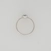 Witgouden ring met Topaas London Blue 14 karaat eigen werk #25601 - Afbeelding 3