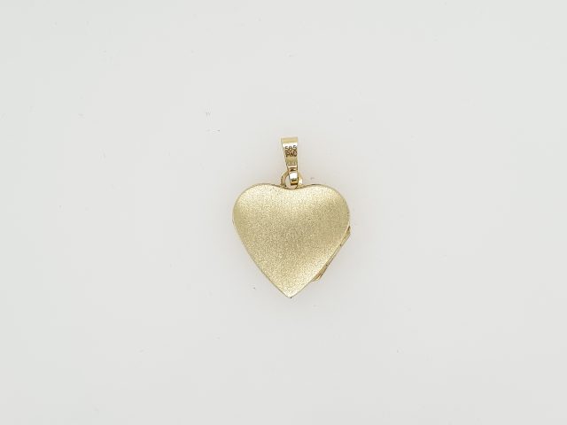 14 Karaat geelgouden hart hanger/medaillon #25612