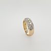 18 karaat gouden occasion ring met briljantjes. #25666