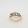 18 karaat gouden occasion ring met briljantjes. #25666 - Afbeelding 3