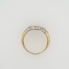 18 karaat gouden occasion ring met briljantjes. #25666 - Afbeelding 4
