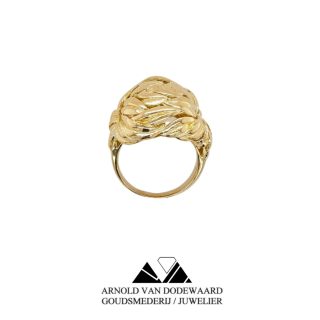 Vintage geelgouden cocktail ring #25635