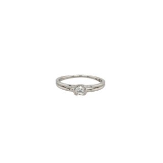 Witgouden ring met diamant van Ehinger Schwarz #25628