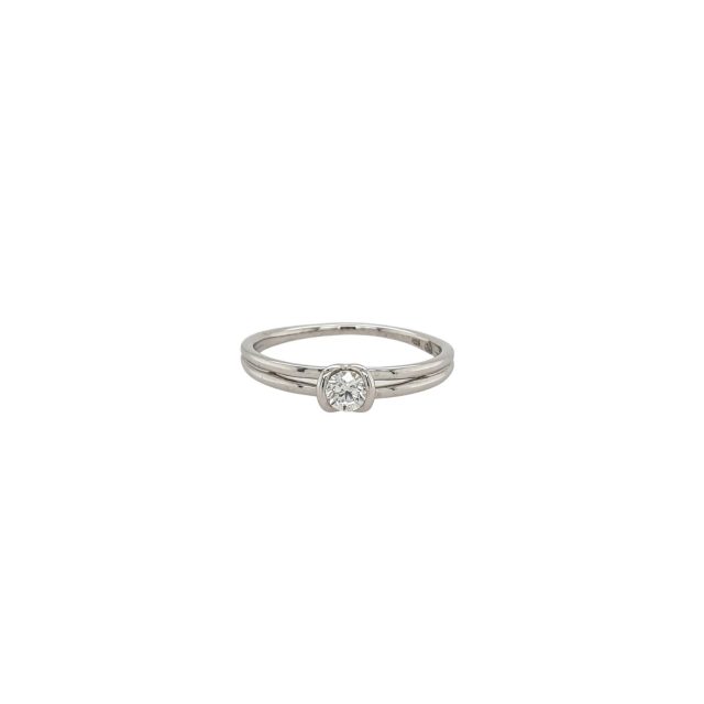 Witgouden ring met diamant van Ehinger Schwarz #25628