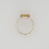 Zilver met gouden ring met een briljantje van MANU. # 25728 - Afbeelding 3