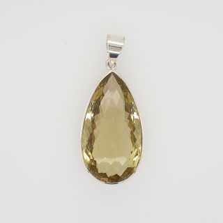 Zilveren hanger met Chrysoberil. #21355