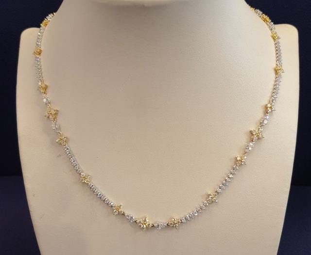 Vintage Leo Pizzo collier met diamant. #26070 - Afbeelding 2