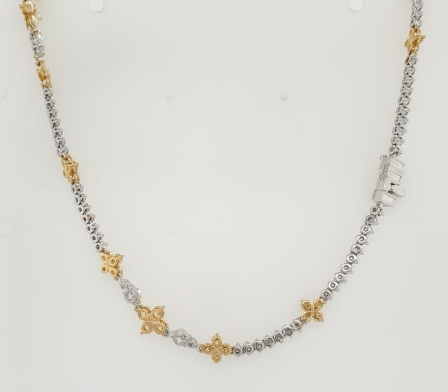 Vintage Leo Pizzo collier met diamant. #26070 - Afbeelding 3