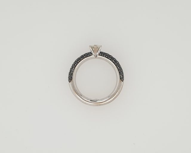Witgouden ring met diamant van Noor. #26071 - Afbeelding 3