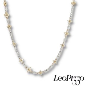 Vintage Leo Pizzo collier met diamant. #26070