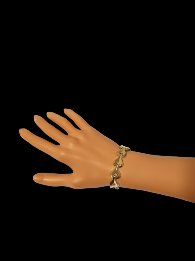 Gouden schakelarmband van 14 karaat. Tweede hands #26289 - Afbeelding 3