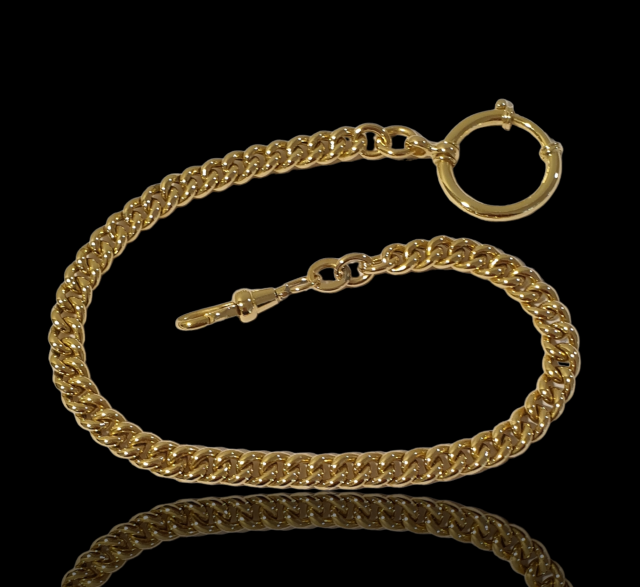 Gouden occasion horlogeketting van 14 karaat #26375 - Afbeelding 3