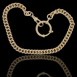 Gouden occasion horlogeketting van 14 karaat #26375