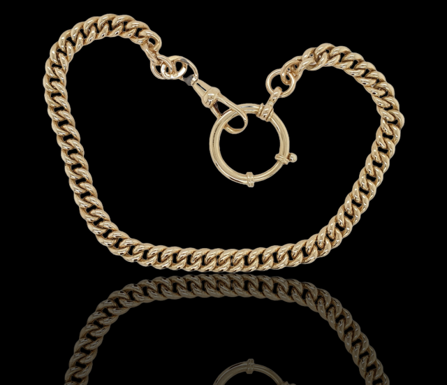 Gouden occasion horlogeketting van 14 karaat #26375