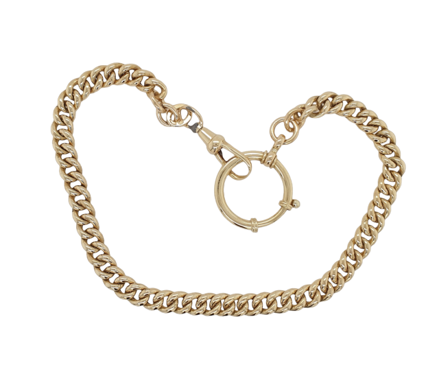 Gouden occasion horlogeketting van 14 karaat #26375 - Afbeelding 2
