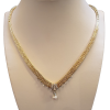 Antieke Chooker met parel en diamantjes. 18 karaat gouden Occasion. #26425