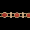 Bloedkoralen gouden armband, occasion. #26559 - Afbeelding 2