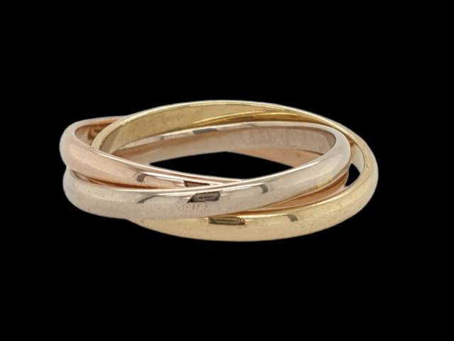 Tricolor gouden ring. Trinity #26572