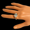 Witgouden ring met Aquamarijn. Uit eigen atelier. #14637 - Afbeelding 5