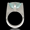 Witgouden ring met Aquamarijn. Uit eigen atelier. #14637 - Afbeelding 4