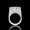 Witgouden ring met Aquamarijn. Uit eigen atelier. #14637 - Afbeelding 3