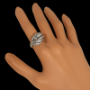 Witgouden briljant ring met 30 diamanten, Occasion. #20593 - Afbeelding 5