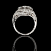 Witgouden briljant ring met 30 diamanten, Occasion. #20593 - Afbeelding 3