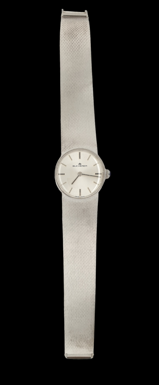 Witgoud mechanisch horloge Bucherer. Occasion #21028