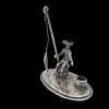 Zilveren miniatuur Vissertje met vis #26844