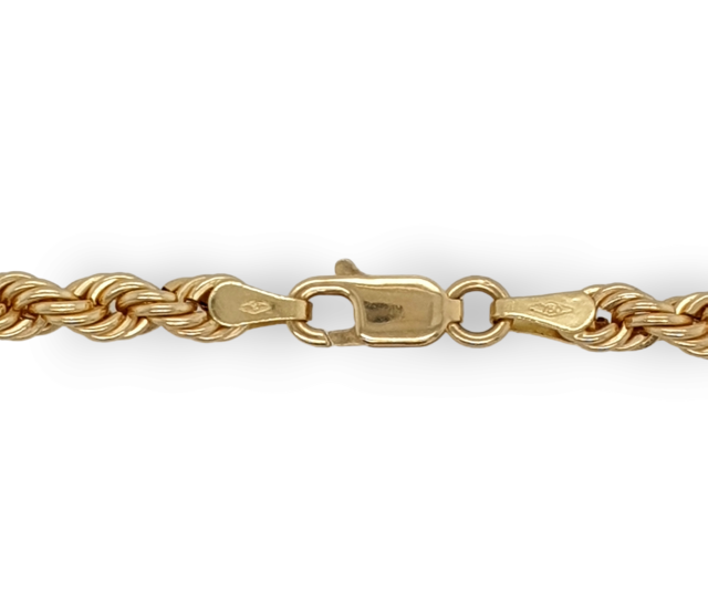 18 karaat gouden koord collier, #26901 - Afbeelding 6