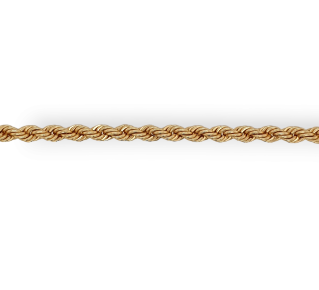 18 karaat gouden koord collier, #26901 - Afbeelding 5