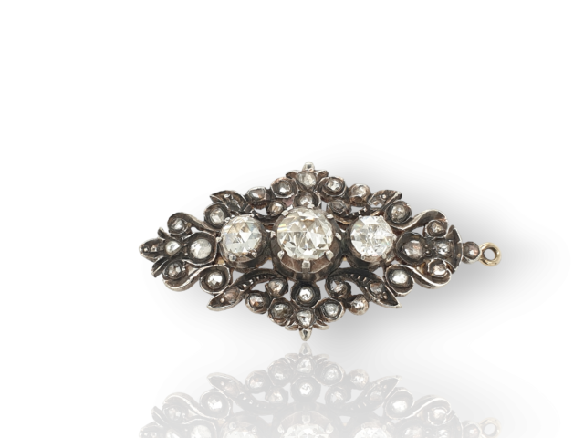Occasion broche met diamant #26904