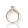 Rosé gouden ring met diamant. #26910 - Afbeelding 2