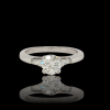 Witgouden ring met diamant occasion met certificaat #26928 - Afbeelding 3