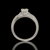 Witgouden ring met diamant occasion met certificaat #26928 - Afbeelding 2