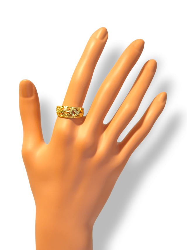 Gouden ring, handgemaakt #26993 - Afbeelding 4